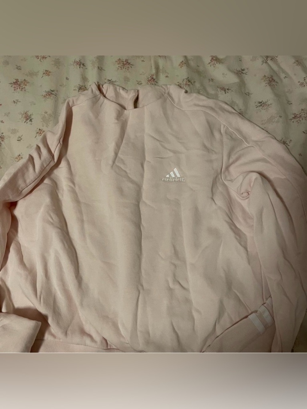 Light pink Adidas sweatshirt, size medium